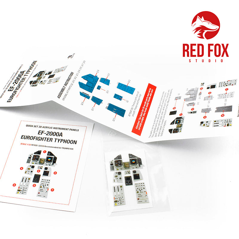 Red Fox RFS-32018 1:32 Eurofighter Typhoon 3D Instrument Panel