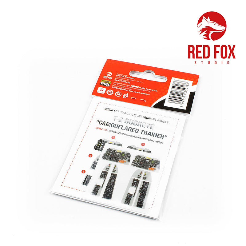 Red Fox RFS-32019 1:32 T-2C Buckeye 3D Acrylic Instrument Panel