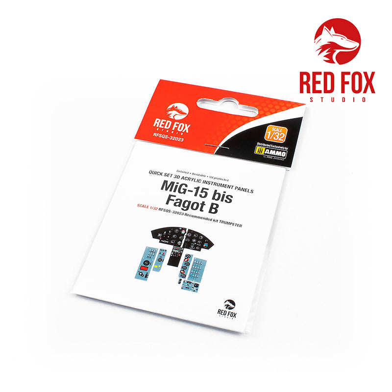 Red Fox RFS-32023 1:32 MiG-15 bis Fagot B 3D Instrument Panel