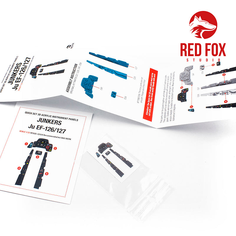 Red Fox RFS-32024 1:32 Ju EF-126/127 3D Acrylic Instrument Panel
