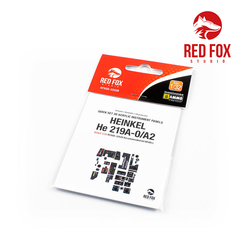 Red Fox RFS-32028 1:32 He-219A-0/A2 3D Acrylic Instrument Panel