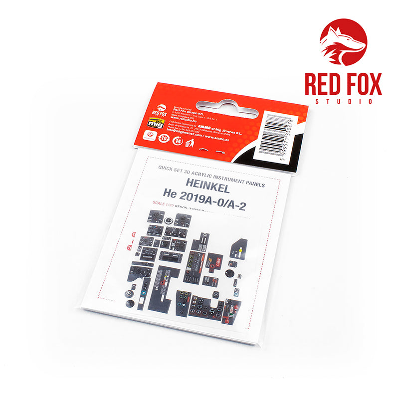 Red Fox RFS-32028 1:32 He-219A-0/A2 3D Acrylic Instrument Panel