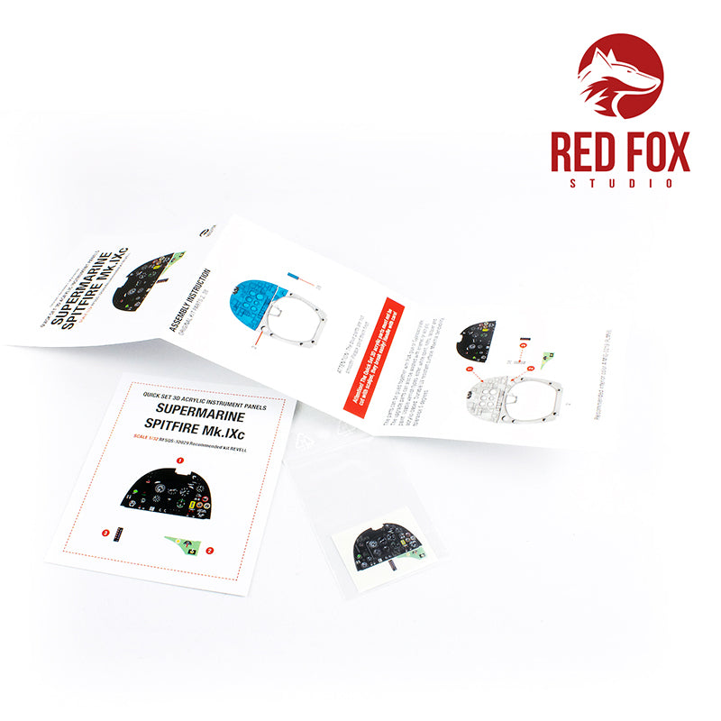 Red Fox RFS-32029 1:32 Spitfire Mk.IXc 3D Acrylic Instrument Panel