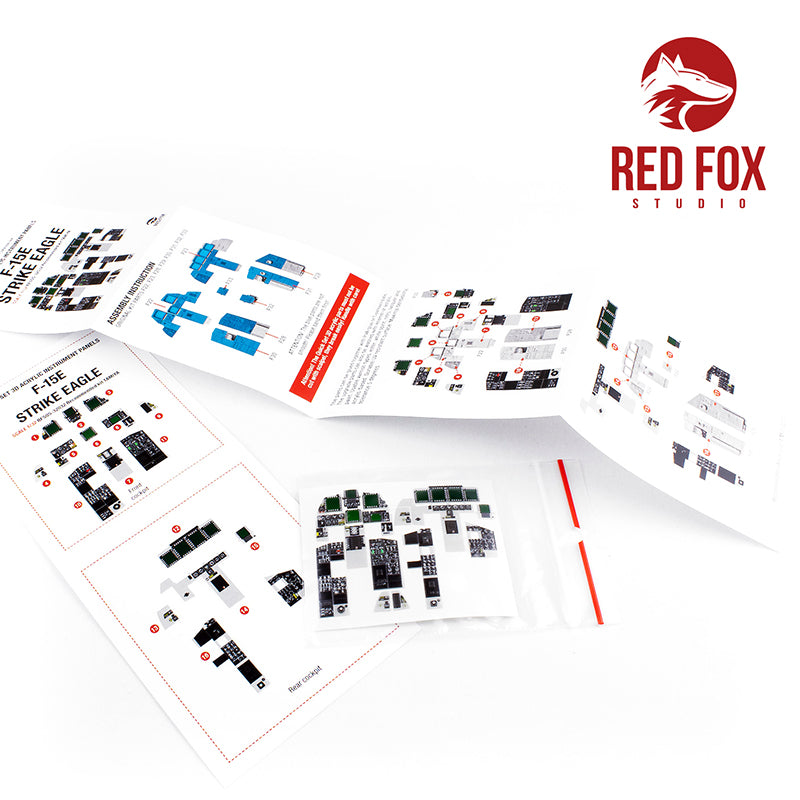 Red Fox RFS-32032 1:32 F-15E Strike Eagle 3D Instrument Panel