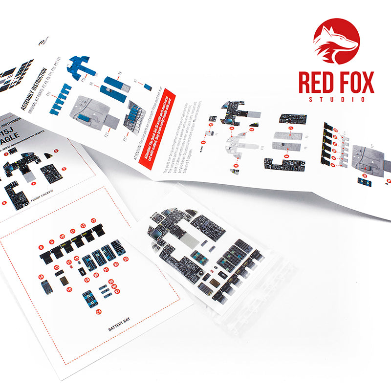 Red Fox RFS-32033 1:32 F-15J Eagle 3D Acrylic Instrument Panel