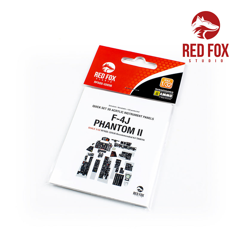 Red Fox RFS-32036 1:32 F-4J Phantom II 3D Acrylic Instrument Panel