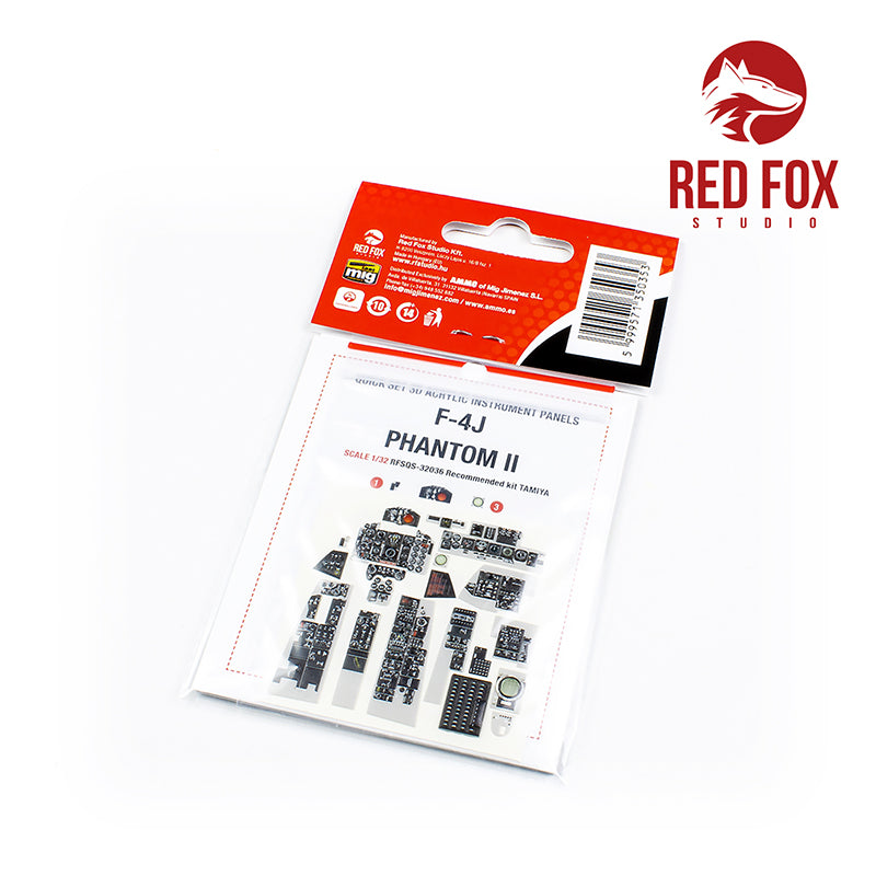 Red Fox RFS-32036 1:32 F-4J Phantom II 3D Acrylic Instrument Panel
