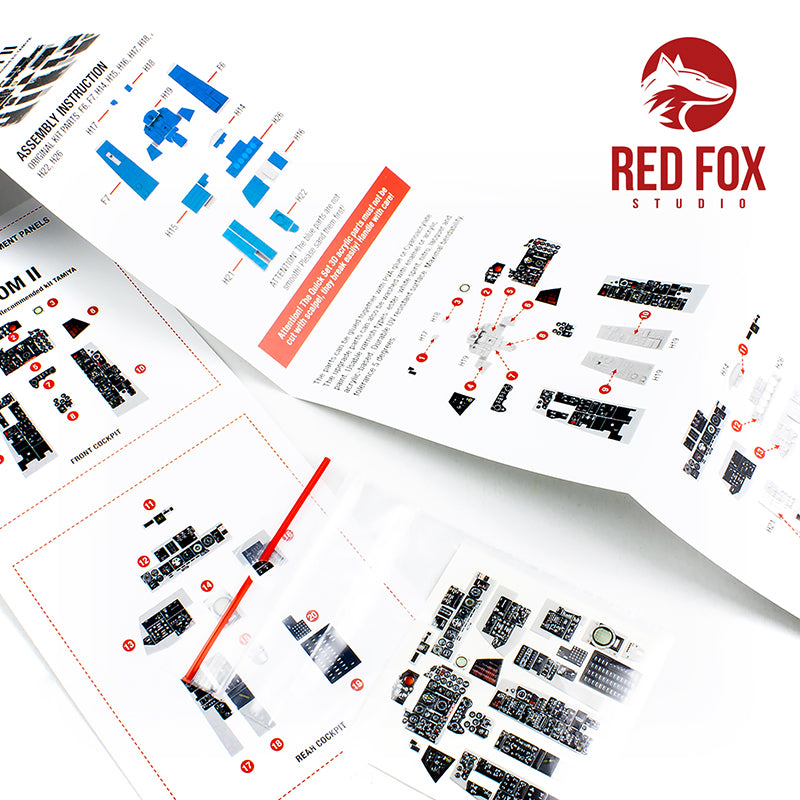 Red Fox RFS-32036 1:32 F-4J Phantom II 3D Acrylic Instrument Panel