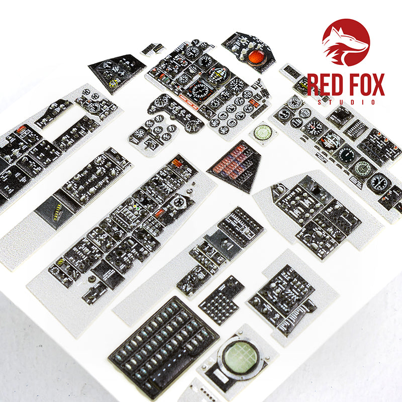Red Fox RFS-32036 1:32 F-4J Phantom II 3D Acrylic Instrument Panel