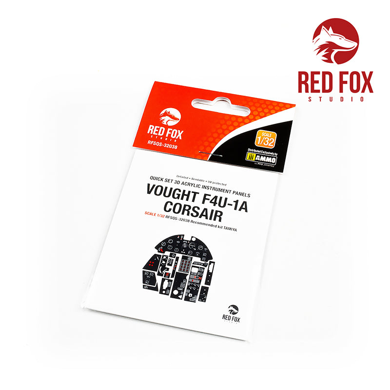 Red Fox RFS-32038 1:32 F4U-1A Corsair 3D Acrylic Instrument Panel