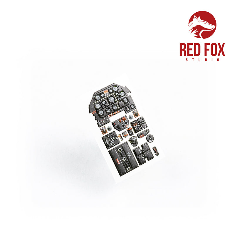 Red Fox RFS-32039 1:32 P-51K Mustang 3D Acrylic Instrument Panel