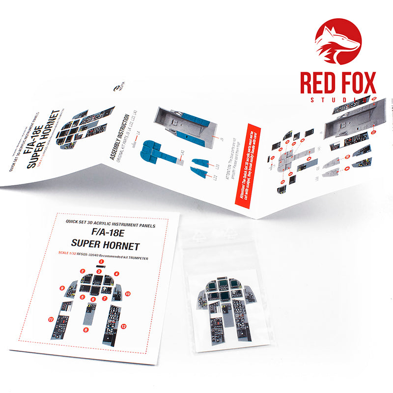 Red Fox RFS-32040 1:32 F/A-18E Super Hornet 3D Instrument Panel