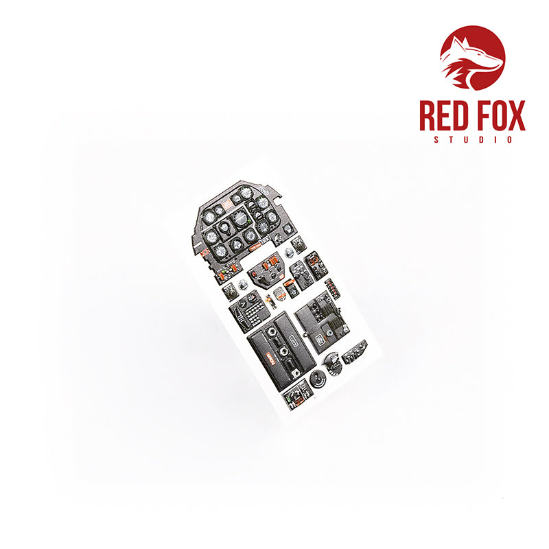 Red Fox RFS-32044 1:32 P-51D Mustang 3D Acrylic Instrument Panel