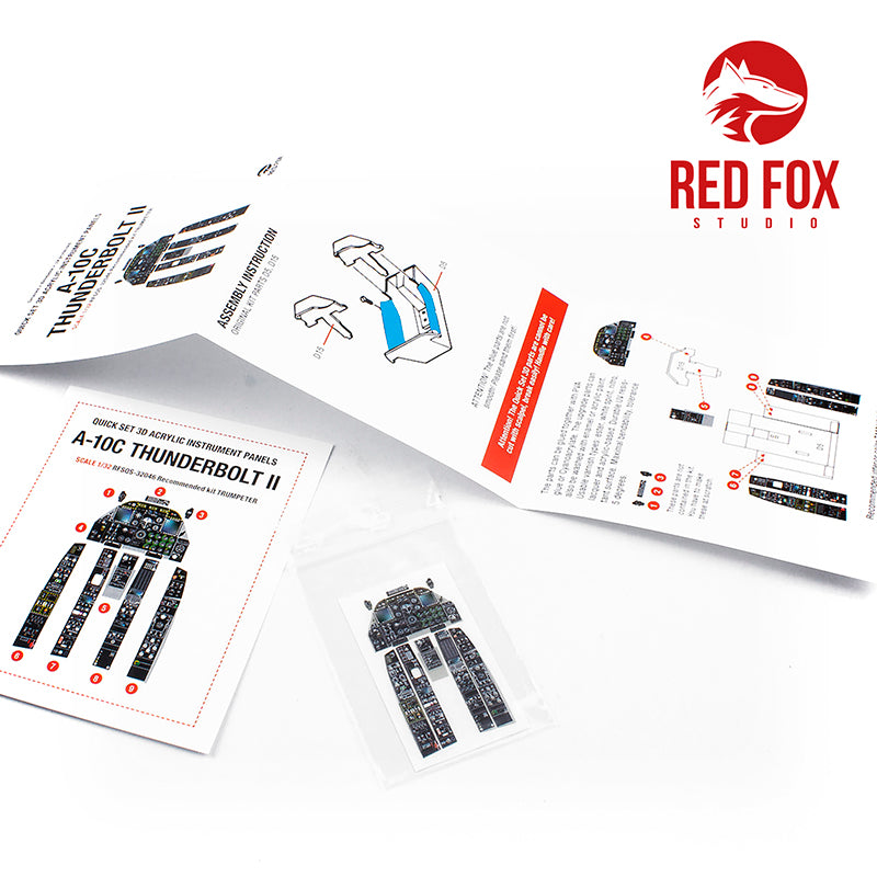 Red Fox RFS-32046 1:32 A-10C Thunderbolt II 3D Instrument Panel