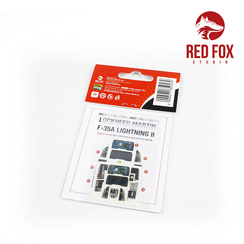 Red Fox RFS-32047 1:32 F-35A Lightning II 3D Instrument Panel