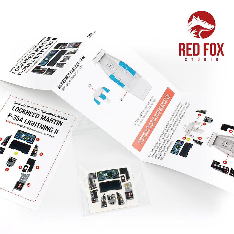 Red Fox RFS-32047 1:32 F-35A Lightning II 3D Instrument Panel