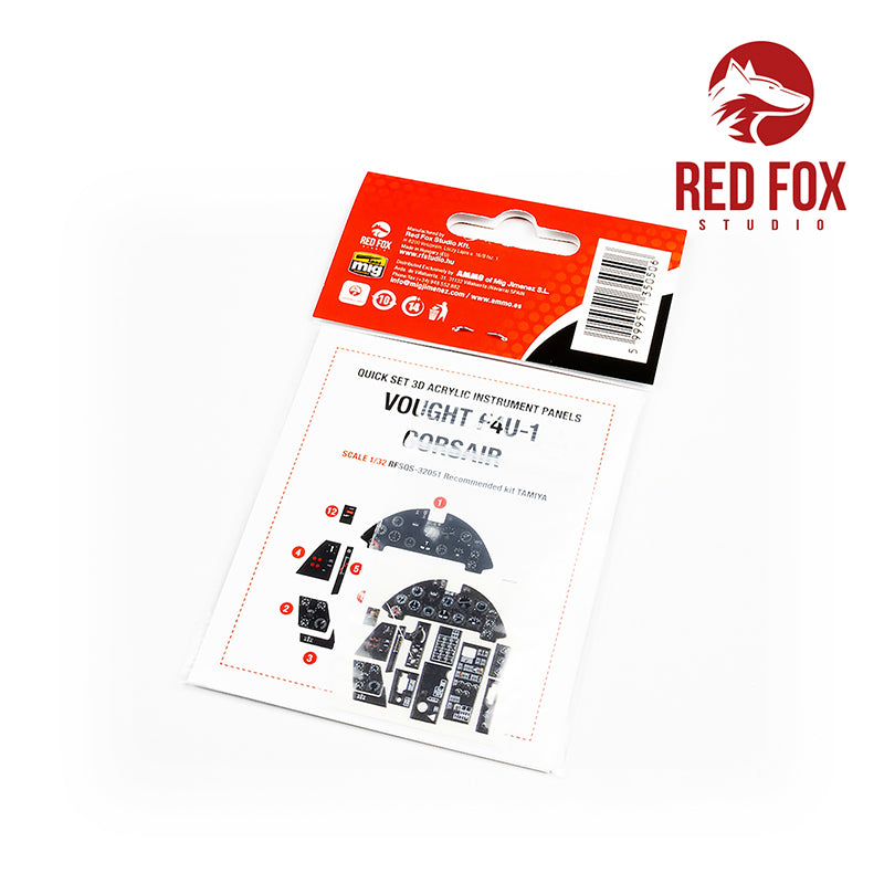 Red Fox RFS-32051 1:32 F4U-1 Corsair 3D Acrylic Instrument Panel