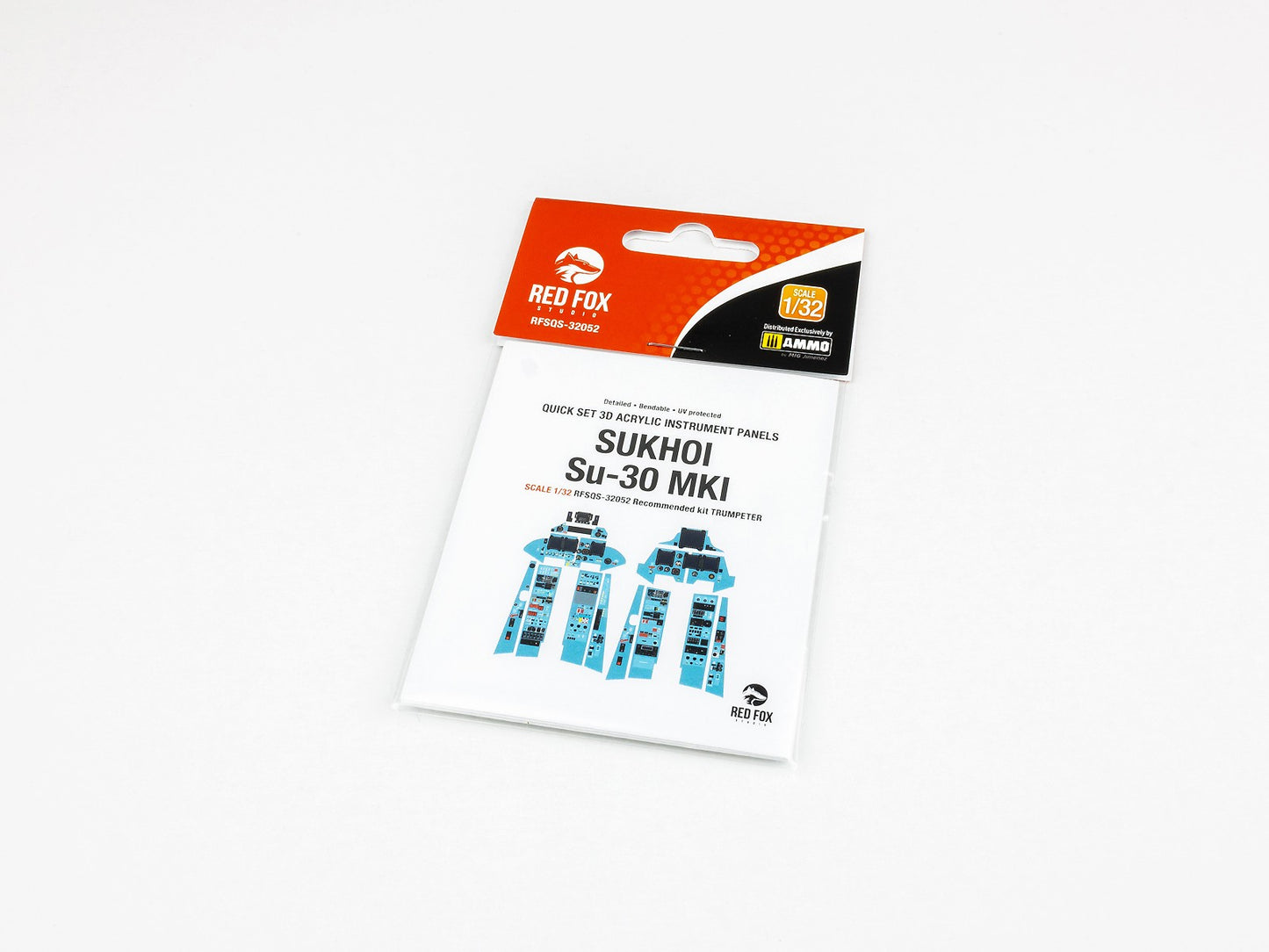Red Fox Studio RFS-32052 1:32 Sukhoi Su-30 MKI Flanker G 3D Acrylic Instr. Panel
