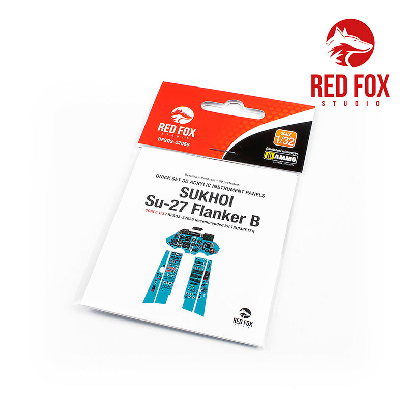 Red Fox RFS-32056 1:32 Su-27 Flanker B 3D Acrylic Instrument Panel