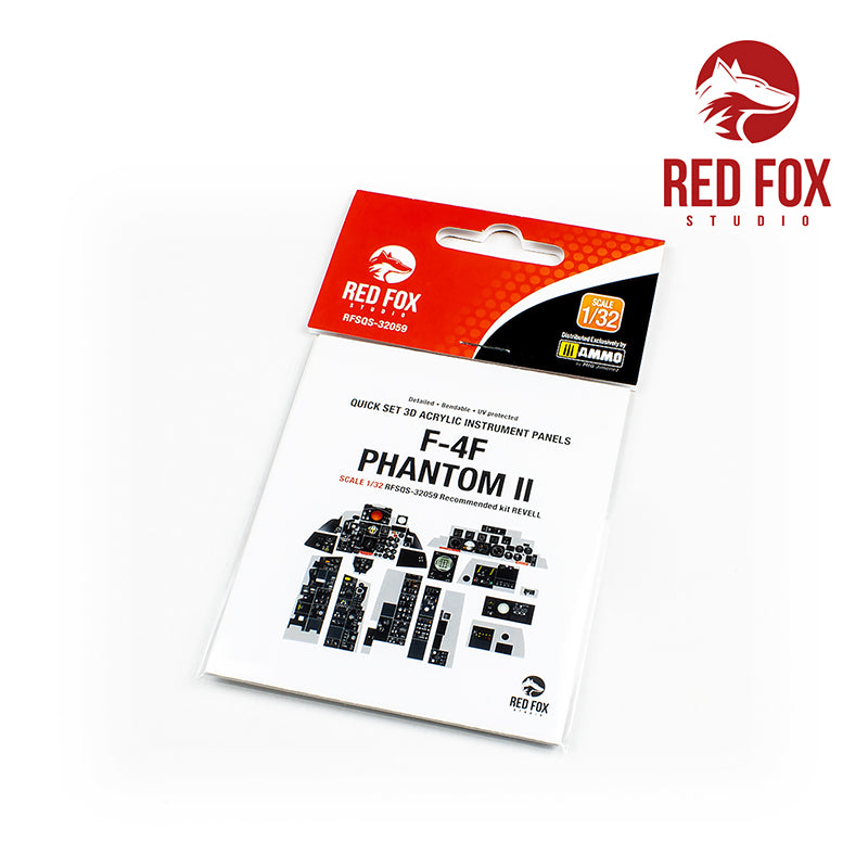 Red Fox RFS-32059 1:32 F-4F Phantom II 3D Acrylic Instrument Panel