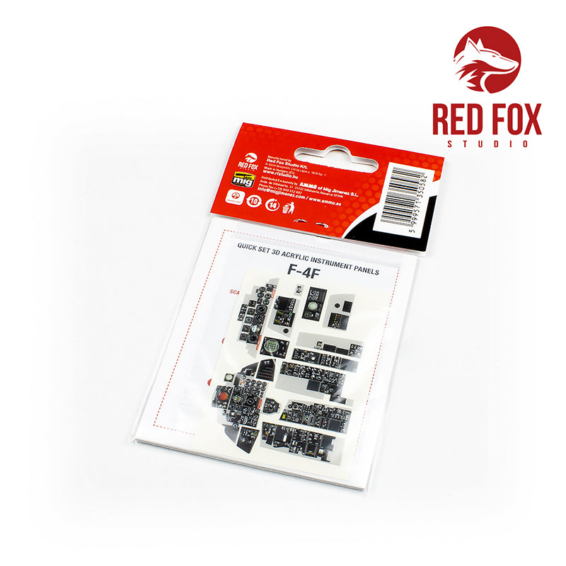 Red Fox RFS-32059 1:32 F-4F Phantom II 3D Acrylic Instrument Panel