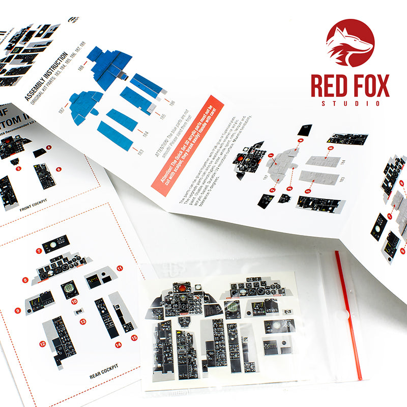 Red Fox RFS-32059 1:32 F-4F Phantom II 3D Acrylic Instrument Panel