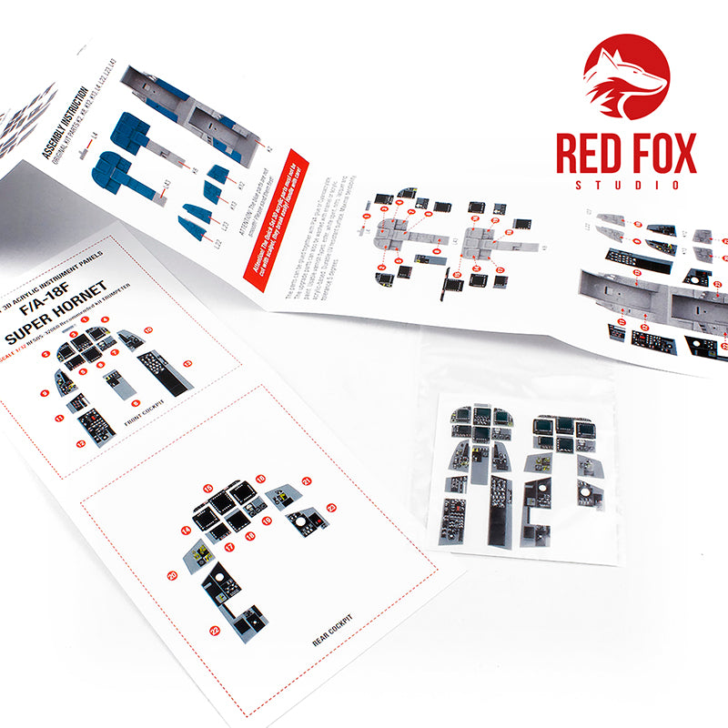 Red Fox RFS-32060 1:32 F/A-18F Super Hornet 3D Instrument Panel