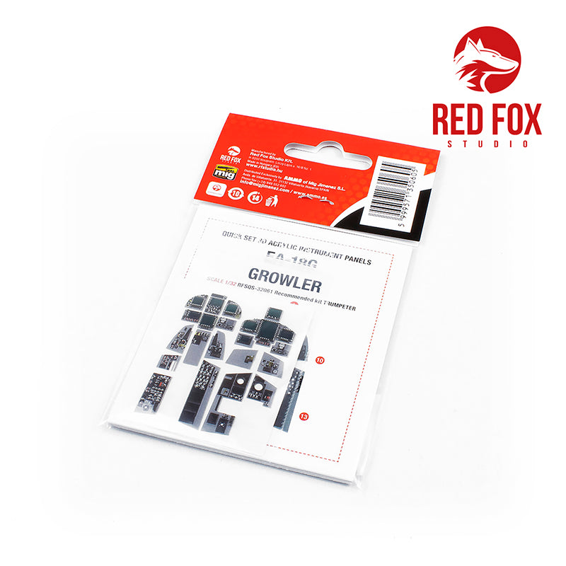 Red Fox RFS-32061 1:32 EA-18G Growler 3D Acrylic Instrument Panel