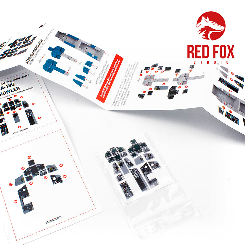 Red Fox RFS-32061 1:32 EA-18G Growler 3D Acrylic Instrument Panel