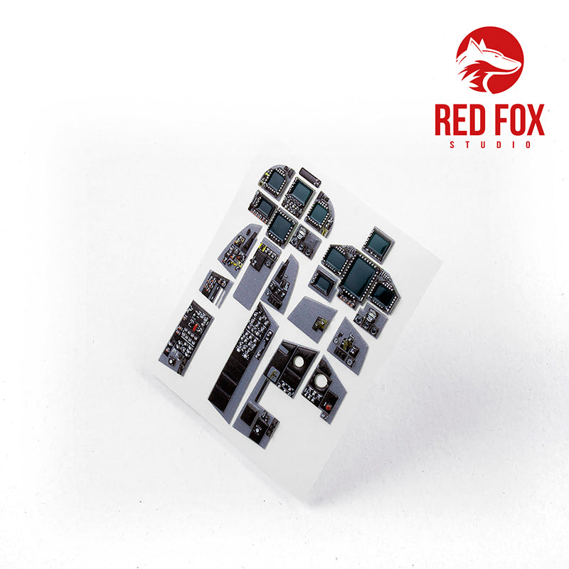 Red Fox RFS-32061 1:32 EA-18G Growler 3D Acrylic Instrument Panel