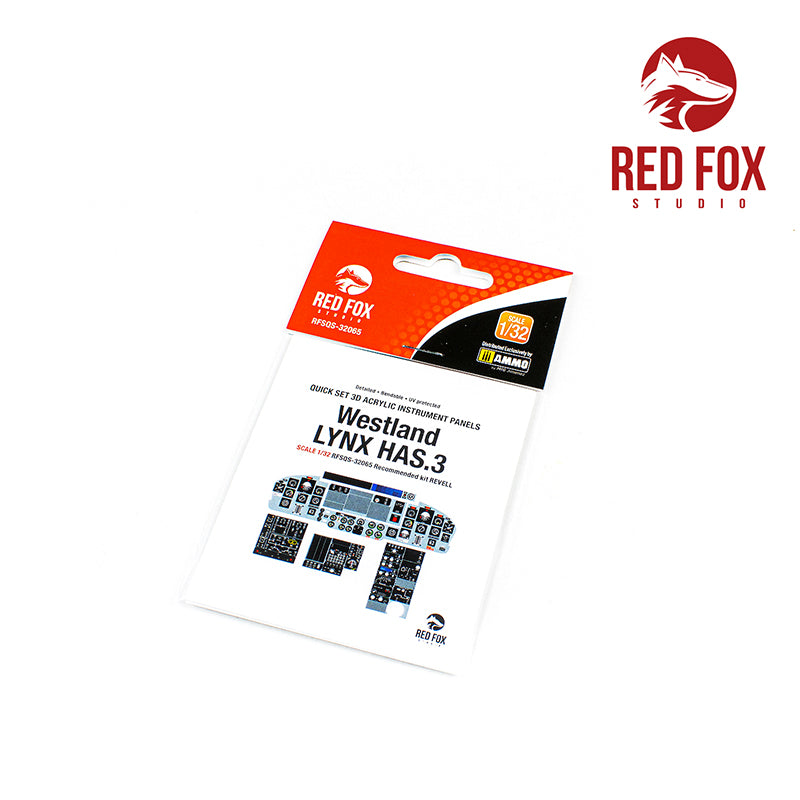 Red Fox RFS-32065 1:32 Westland Lynx HAS.3 3D Instrument Panel