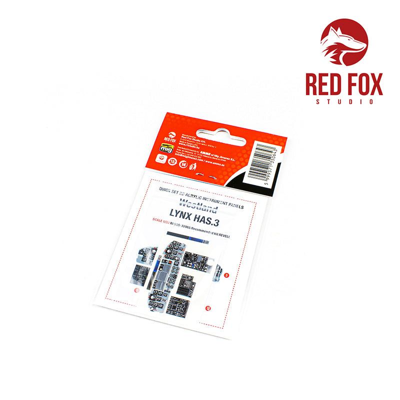 Red Fox RFS-32065 1:32 Westland Lynx HAS.3 3D Instrument Panel