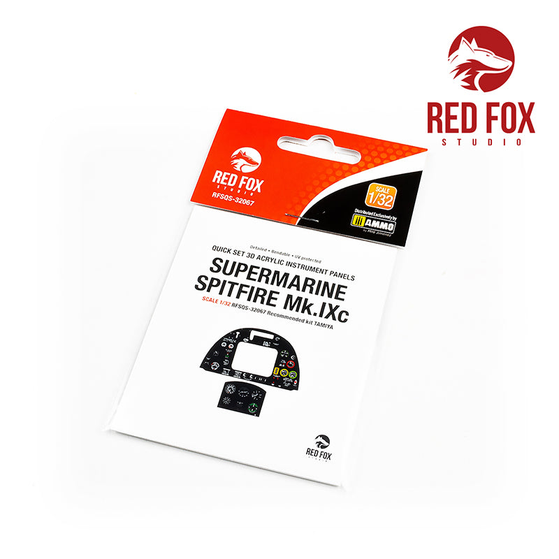 Red Fox RFS-32067 1:32 Spitfire Mk.IXc 3D Acrylic Instrument Panel