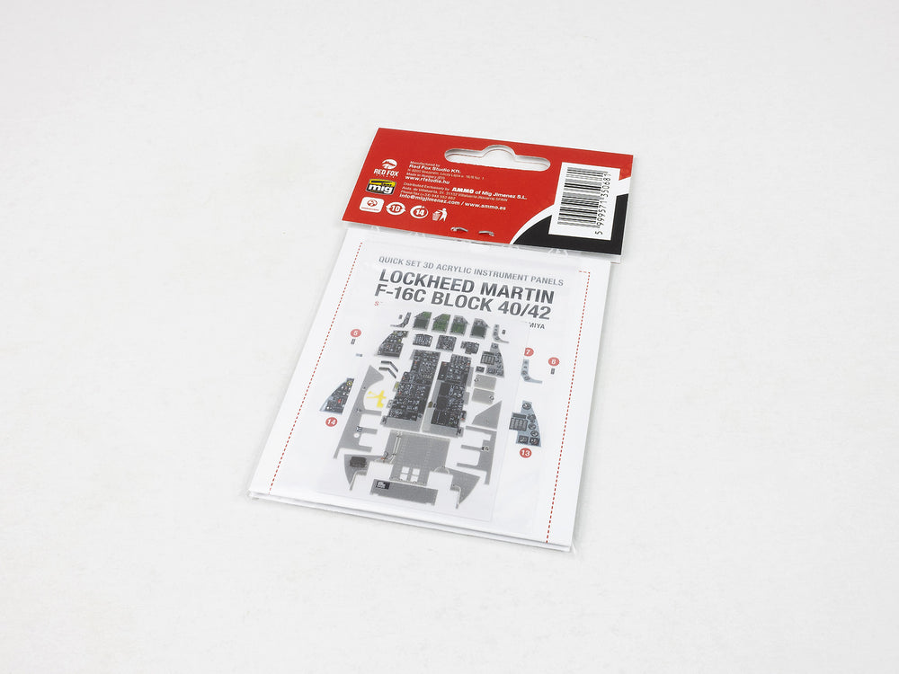 Red Fox RFS-32069 1:32 F-16C Block 40/42 3D Instrument Panel