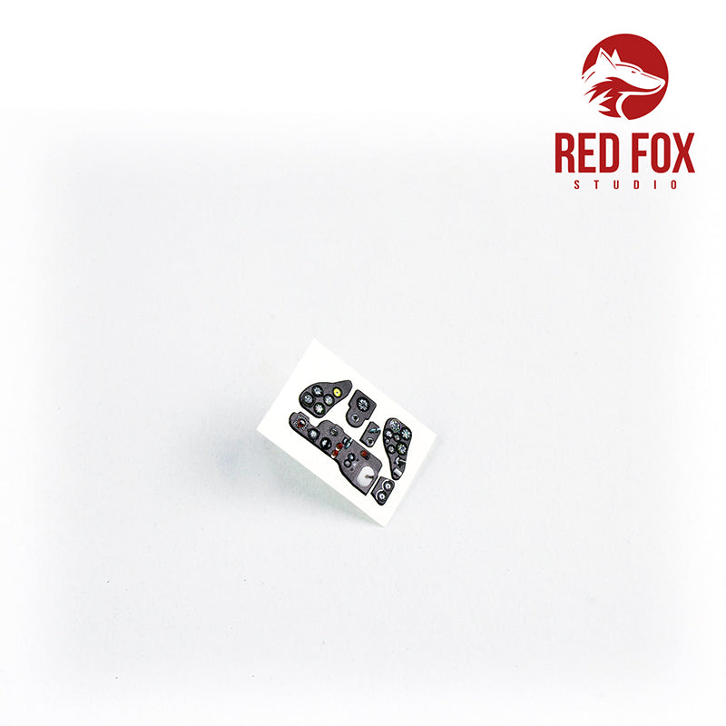 Red Fox Studio RFS-32073 1:32 Fiat CR.42 Falco Quick Set 3D Acrylic Instr. Panel