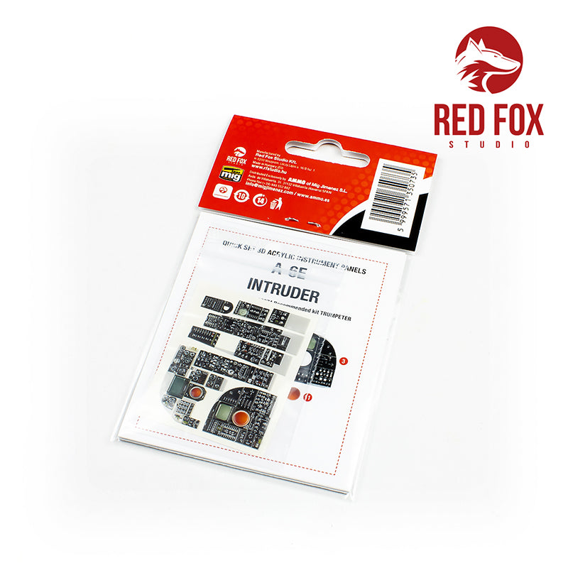 Red Fox RFS-32074 1:32 A-6E Intruder 3D Acrylic Instrument Panel