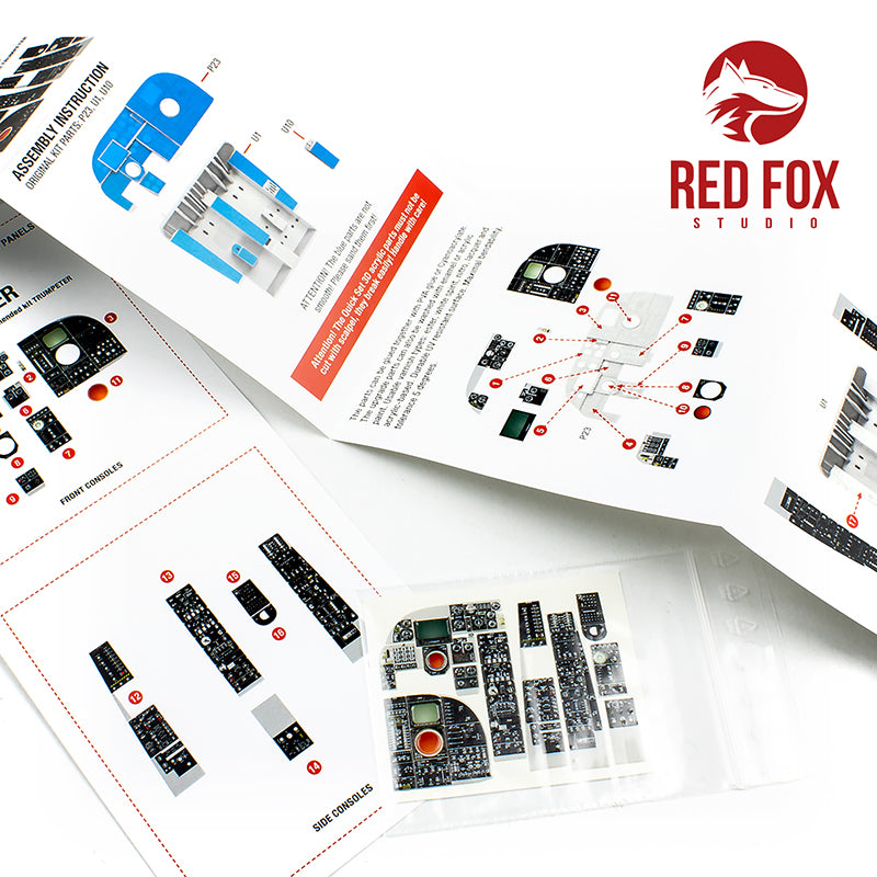Red Fox RFS-32074 1:32 A-6E Intruder 3D Acrylic Instrument Panel