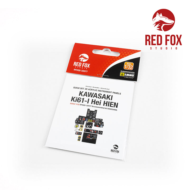 Red Fox Studio RFS-32077 1:32 Kawasaki Ki-61-I Hien 3D Acrylic Instrument Panel