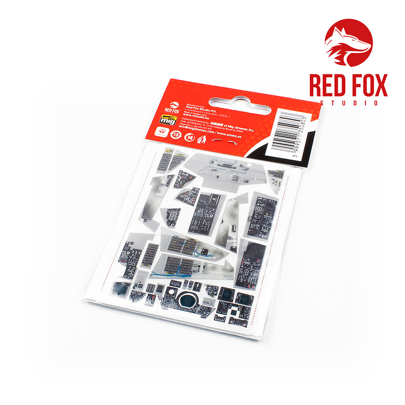 Red Fox RFS-32081 1:32 F-14A Tomcat 3D Acrylic Instrument Panel