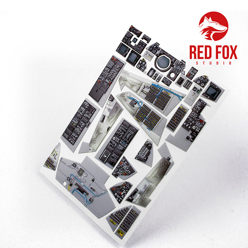 Red Fox RFS-32081 1:32 F-14A Tomcat 3D Acrylic Instrument Panel