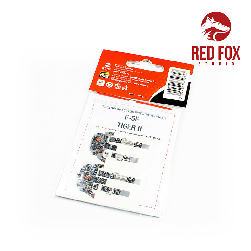 Red Fox RFS-32083 1:32 F-5F Tiger II 3D Acrylic Instrument Panel