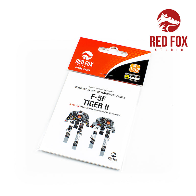 Red Fox RFS-32083 1:32 F-5F Tiger II 3D Acrylic Instrument Panel