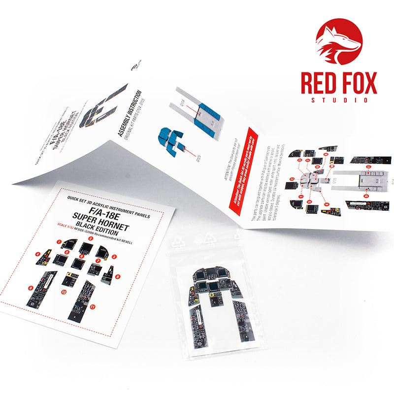 Red Fox RFS-32086 1:32 F/A-18E Super Hornet 3D Instrument Panel