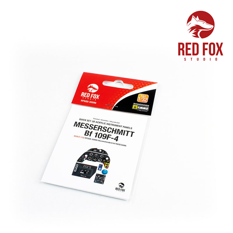 Red Fox RFS-32095 1:32 Bf-109F-4 3D Acrylic Instrument Panel
