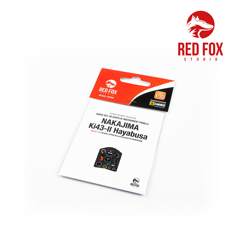 Red Fox RFS-32096 1:32 Ki-43-II Hayabusa 3D Acrylic Instrument Panel