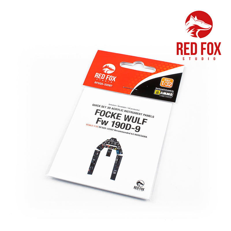 Red Fox RFS-32097 1:32 Fw-190D-9 Dora 3D Acrylic Instrument Panel