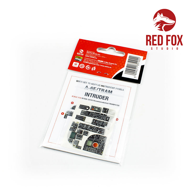 Red Fox RFS-32103 1:32 A-6E TRAM Intruder 3D Acrylic Instrument Panel