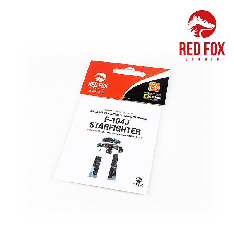 Red Fox Studio RFS-32104 1:32 Lockheed F-104J Starfighter 3D Instr. Panel