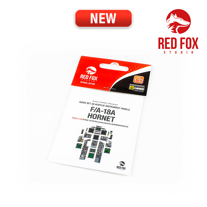 Red Fox RFS-32108 1:32 F/A-18A Hornet 3D Acrylic Instrument Panel
