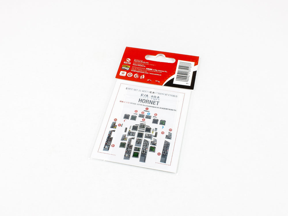 Red Fox RFS-32108 1:32 F/A-18A Hornet 3D Acrylic Instrument Panel